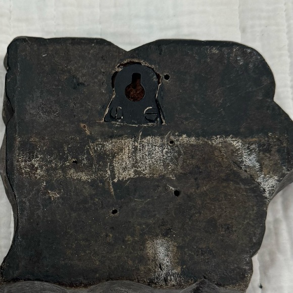 Vintage old Hand Carved Rare Wooden Textiles Printing Block Stamp /wall Art - Picture 7 of 7